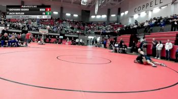 150 lbs Champ. Round 1 - Giovanni Isidro, Wolfforth Frenship vs Jack Butler, Lewisville Flower Mound