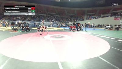 6A Boys 150 lbs Cons. Round 4 - Tristan Waage, Oregon City Boys vs Ethan Brunner, Century Boys