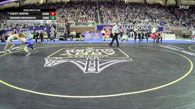 D3-132 lbs 1st Place Match - Braden Broderick, Dundee vs Lucky Gartin, Algonac