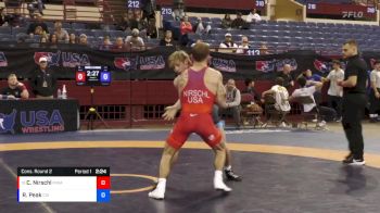 60 lbs Cons. Round 2 - Corbin Nirschl, MWC Wrestling Academy vs Rhett Peak, Checkmate WC