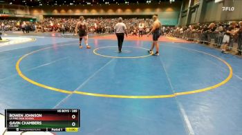 285 lbs Cons. Round 1 - Gavin Chambers, Culver vs Bowen Johnson, La Pine High School