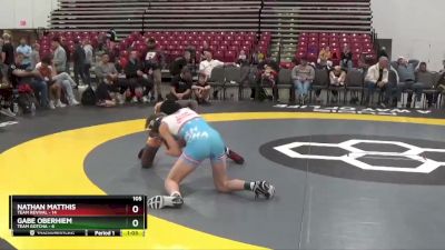 105 lbs Round 1 (8 Team) - Nathan Matthis, Team Revival vs Gabe Oberhiem, Team Gotcha