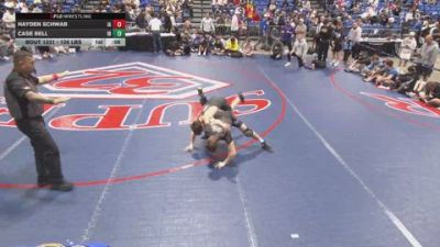 126 lbs Consolation - Hayden Schwab, IA vs Case Bell, IN