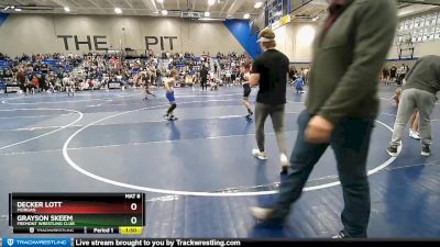 88 lbs Cons. Round 2 - Decker Lott, Morgan vs Grayson Skeem, Fremont Wrestling Club