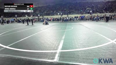 150 lbs Quarterfinal - Baylen George, Kingfisher YellowJackets vs Jenna Eberle, Jay Wrestling Club