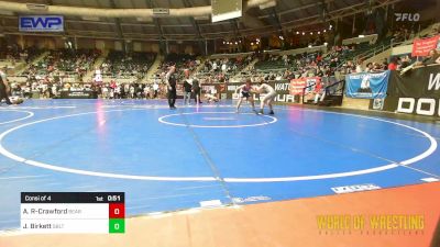 100 lbs Consi Of 4 - Apollo Rojas-Crawford, Bear Cave vs Joe Birkett, Sebolt Wrestling Academy