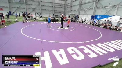 100 lbs Placement Matches (16 Team) - Dylan Ota, Team Texas A vs Kayleb Kosen, Minnesota Red