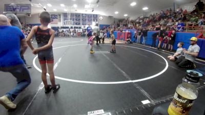 46 lbs Rr Rnd 6 - Greyson Sumrall, Harrah Little League Wrestling vs Azayla Mitchell, El Reno Wrestling Club