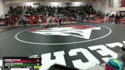 215 lbs Cons. Round 2 - Parker Hocker, Eaglecrest B vs Leon DeLaFuente, Greeley West