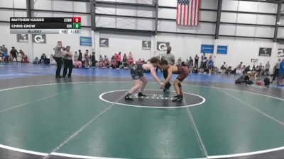 165 lbs Allday - Matthew Kaiser, OTM WALTERS WRESTLING vs Chris Crow, HEAVY HITTING HAMMERS