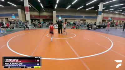 67 lbs Semifinal - Hunter Lugo, Warrior Wrestling Club vs Axel Kjeldgaard, Lake Highlands Club Wrestling