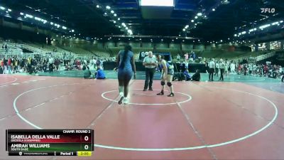 190 lbs Champ. Round 2 - Isabella Della Valle, Osceola (Kissimmee) vs Amirah Williams, South Dade