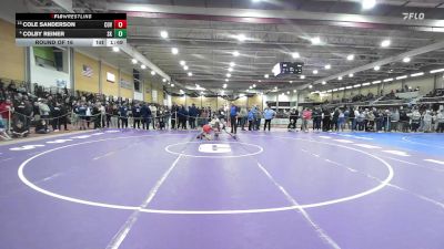 132 lbs Round Of 16 - Cole Sanderson, Coventry vs Colby Reiner, South Kingstown