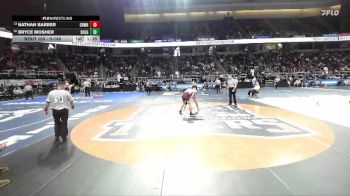 II-145 lbs Champ. Round 1 - Nathan Barber, Granville/Whitehall vs Bryce Mosher, Dolgeville