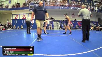 165 lbs Placement (16 Team) - Landon Rich, Bellmont vs Matthew Staples, New Prairie