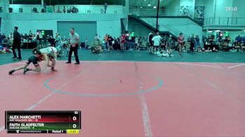 92 lbs Round 4 (6 Team) - Faith Gladfelter, Dueling Bandits vs Alex Marchetti, Mat Assassins Red