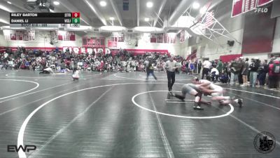165 lbs Cons. Round 2 - Riley Barton, St Francis vs Daniel Li, Valley Christian (San Jose)