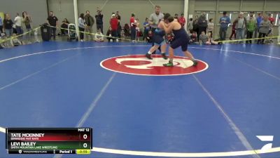 Round 1 - Levi Bailey, Smith Mountain Lake Wrestling vs Tate McKinney, Dinwiddie Mat Rats