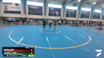 132 lbs Quarterfinal - Leona York, Rise Wrestling vs Amiyah C. Love, Eastwood High School Wrestling