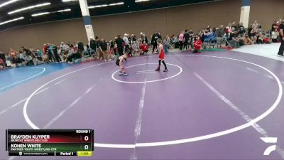 59 lbs Cons. Round 2 - Kohen White, Panther Youth Wrestling-CPR vs Brayden Kuyper, Bearcat Wrestling Club