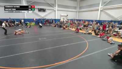 126 lbs Champ. Round 2 - Vincent Finn, Unattached vs Cameron Haynes, Unattached