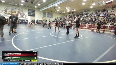 170 lbs Champ. Round 2 - Alex Miramontes, Marina vs Zion Hernandez, Corona Del Mar