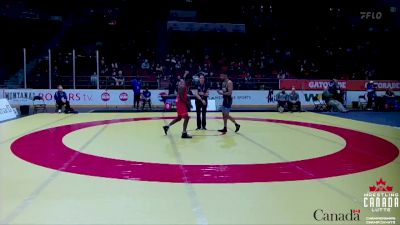 61kg Semifinal - Cruz Lewis, Montreal NTC / Vanier College WC vs Jagvir Grewal, BMWC