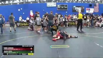 67 lbs Finals (8 Team) - Wes Janick, American Gladiators-Red vs Alex Hall, Untouchables Purple