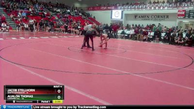 126 lbs Quarterfinals (8 Team) - Aijalon Thomas, Lassiter H.S. vs Jacob Stellhorn, South Effingham