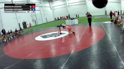 100 lbs Brooklyn Swisher, Tennessee vs Giavonna Prothero, Iowa