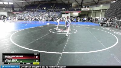 76 lbs Quarterfinal - Lanaia Selig, Mat Demon Wrestling Club vs Skylar Luckenbill, Washington