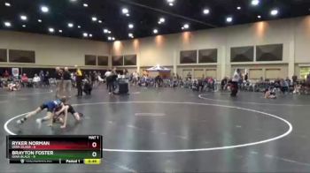55 lbs Finals (2 Team) - Brayton Foster, Iowa Black vs Ryker Norman, Iowa Silver