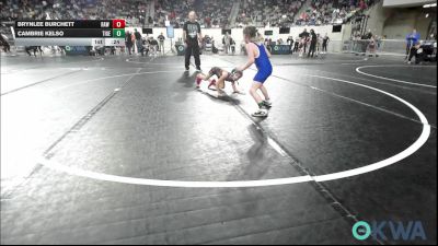 49 lbs 5th Place - Brynlee Burchett, Raw Wrestling Club vs Cambrie Kelso, Tiger Trained Wrestling