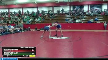 190 lbs Semis & 1st Wb (8 Team) - Brent Lee Raby, Ringgold vs Dalton Russell, Gordon Lee