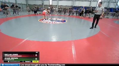 110 lbs Champ. Round 2 - Ryker Brown, Ellensburg WC vs Declan Jones, Ascend Wrestling Academy