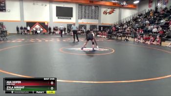 115 lbs Semifinal - Ava Hofer, Linn-Mar vs Zyla Wright, Dubuque Senior