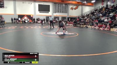 115 lbs Semifinal - Ava Hofer, Linn-Mar vs Zyla Wright, Dubuque Senior