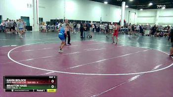 120 lbs Round 6 (16 Team) - Braxton Hass, Iowa Gables vs Gavin Bolock, S.E.O. Wrestling Club- Team Red