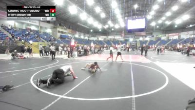 78 lbs 3rd Place - Kendric Trout-Palomo, Westen Nebraska Elite vs Rhett Crowther, Wtc