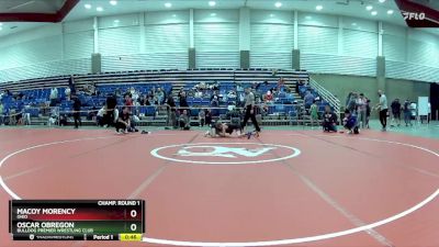 70 lbs Champ. Round 2 - Macoy Morency, Ohio vs Oscar Obregon, Bulldog Premier Wrestling Club