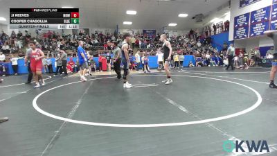 119 lbs Quarterfinal - Jj Reeves, Midwest City Bombers Youth Wrestling Club vs Cooper Chagollia, Blue Devil Wrestling