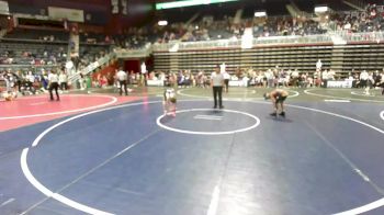 78 lbs Round Of 16 - Tracen Barton, Riverton USAW vs Aspen Frasier, Black Hills Academy