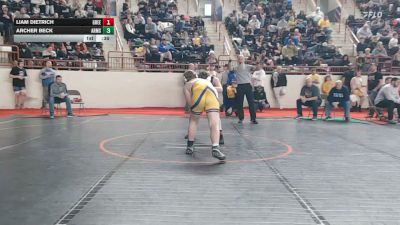 145_B lbs Consi Of 8 #1 - Liam Dietrich, Greencastle-Antrim vs Archer Beck, Armstrong