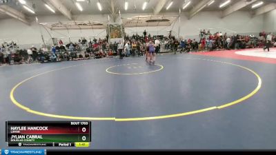 120 lbs Champ. Round 3 - Haylee Hancock, Lamar vs Jylian Cabral, Douglas County