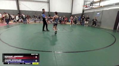 113 lbs Round 5 - Domanic Jaworsky, Toro World Club vs Zaiden Gonzalez, Victory Wrestling-Central WA