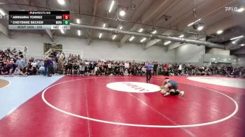 235 lbs Cons. Round 5 - Abrianna Torrez, Greeley West vs Cheyenne Becker, Woodland Park