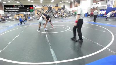 215 lbs 7th Place Match - Matt Fakhoury, Alta Loma vs Michael Mendez, Azusa