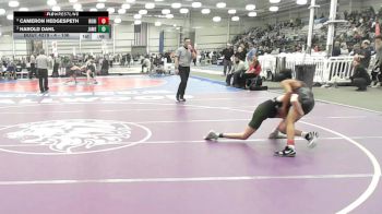 4 - 106 lbs Cons. Round 3 - Cameron Hedgespeth, Rock Ridge vs Harold Dahl, Jamestown