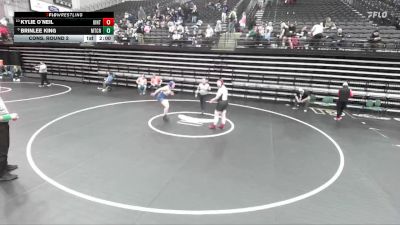4A 235 lbs Cons. Round 2 - Kylie O`Neil, Uintah vs Brinlee King, Mountain Crest