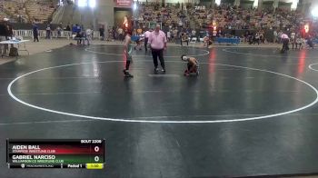 90 lbs Champ. Round 1 - Gabriel Narciso, Williamson Co Wrestling Club vs Aiden Ball, Stampede Wrestling Club